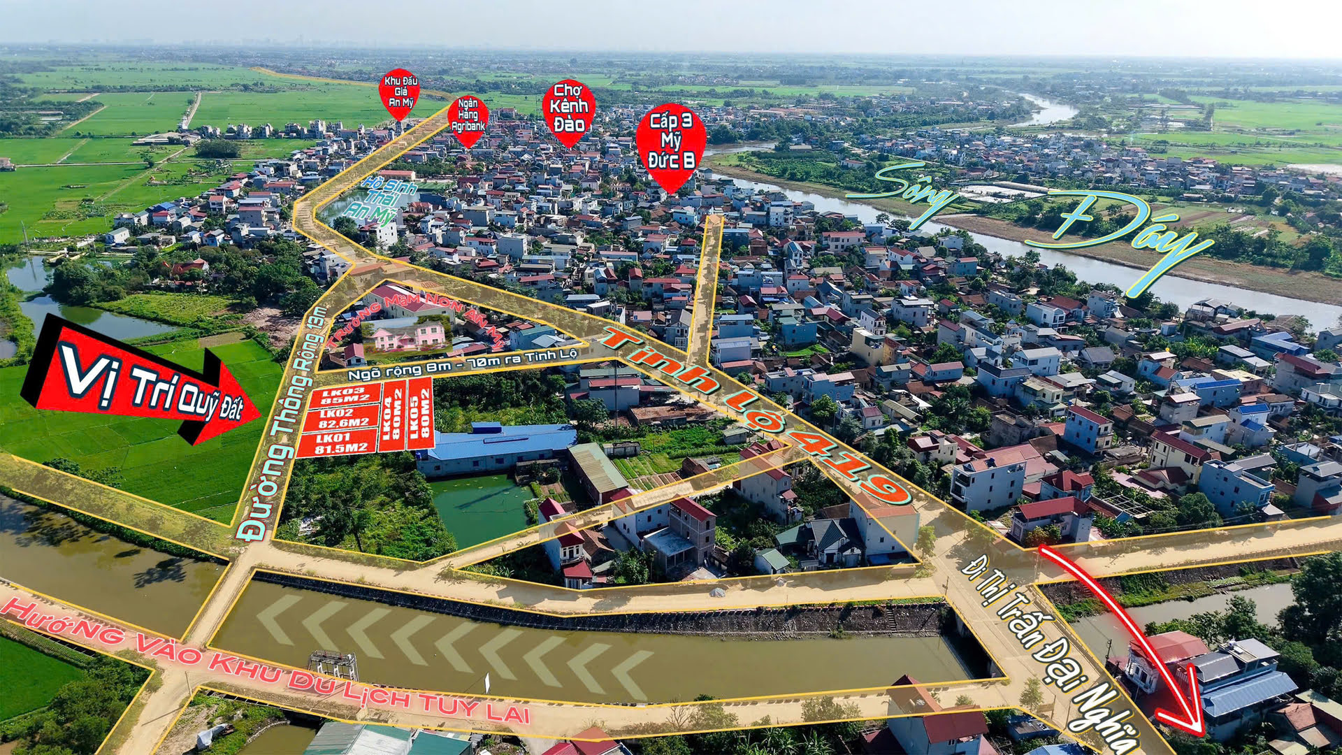 Hình ảnh Đất Phân Lô An Mỹ Đường Thông Ô Tô Sát Mặt Đường Kinh Doanh TL419 Gần Khu Du Lịch Hồ Quan Sơn