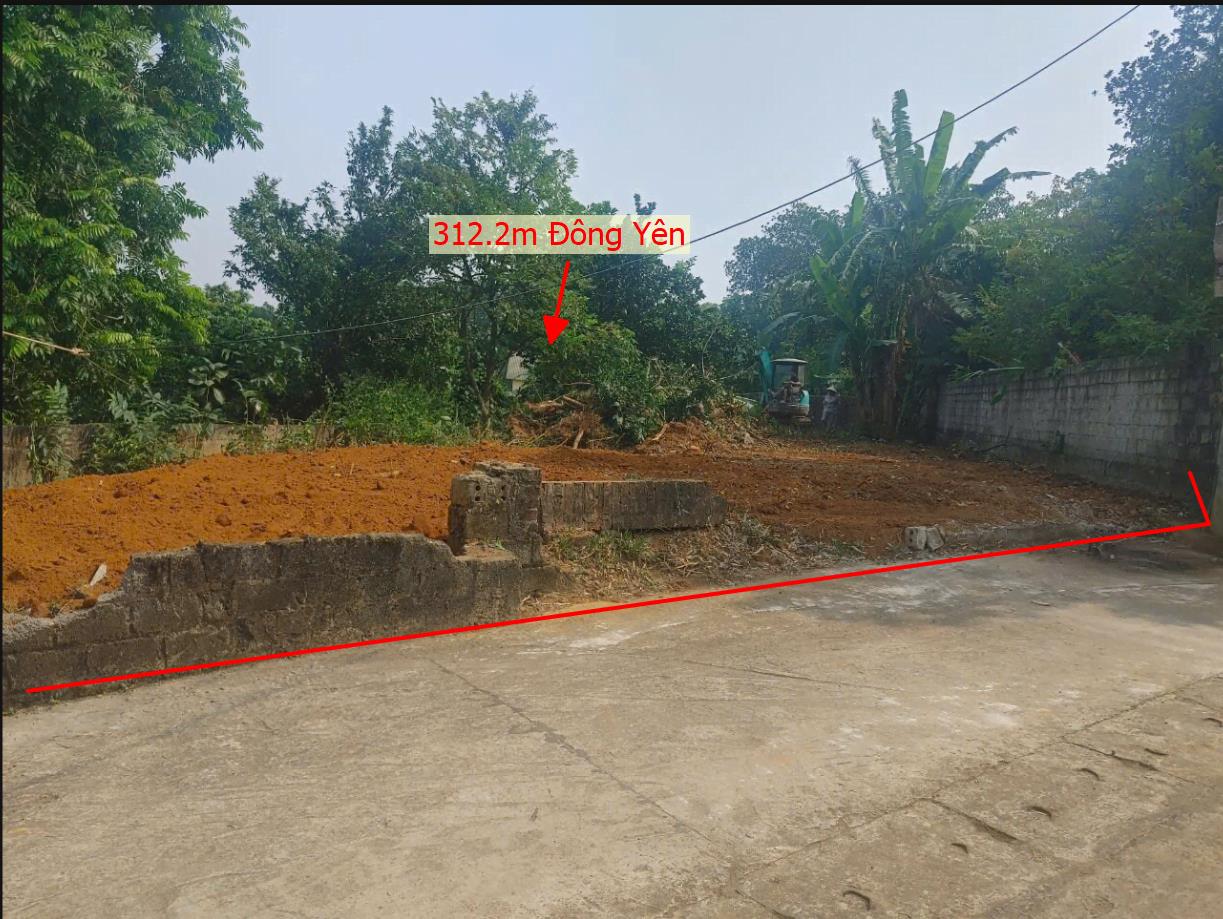 Hình ảnh Bán Lô Đất 312.2m tại Đông Yên Quốc Oai Bám Đường Bê Tông Ô Tô Vào Tận Đất Dân Cư Đông Đúc Thân Thiện Giá Đầu Tư